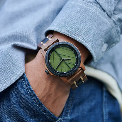 Elm Leaf Wood Watch