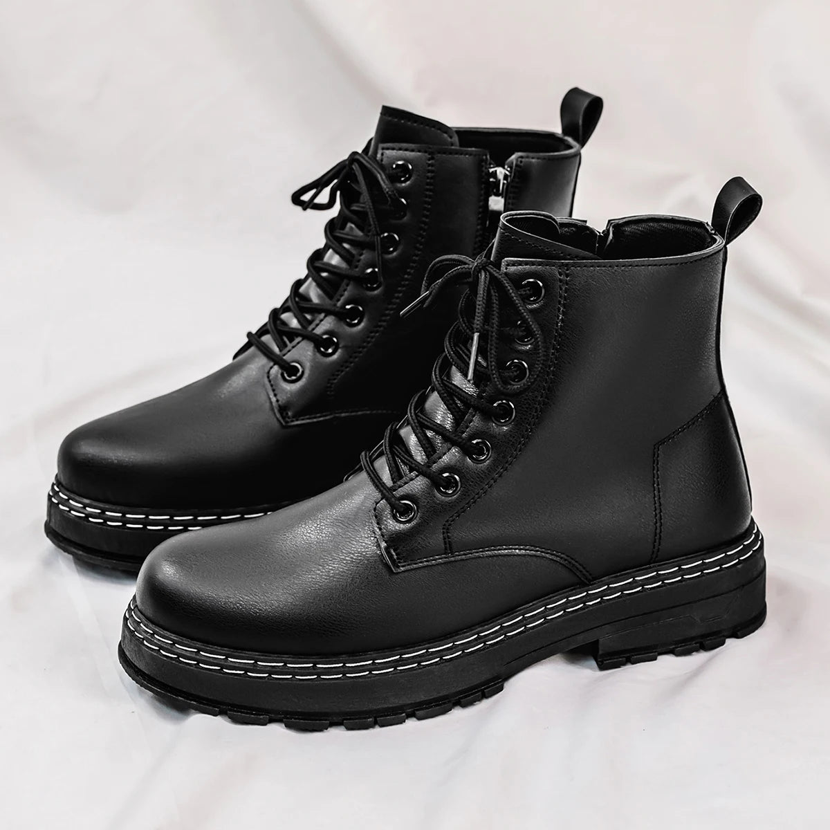 The Camden Utility Boot | Contrast Stitch Edition