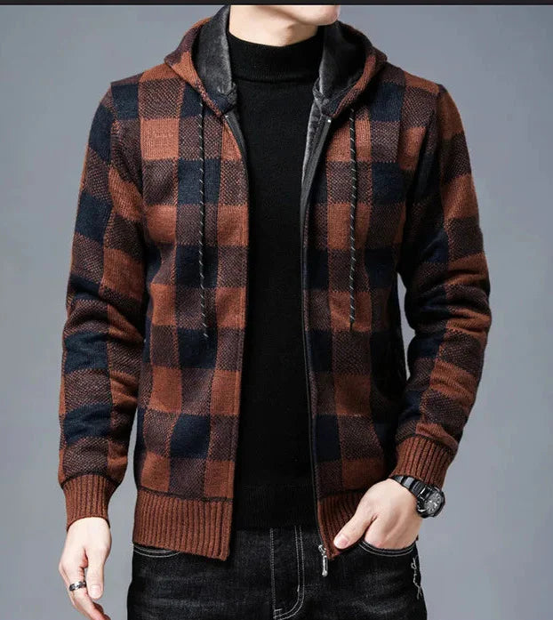 Harrington Plaid Fleece Jacket