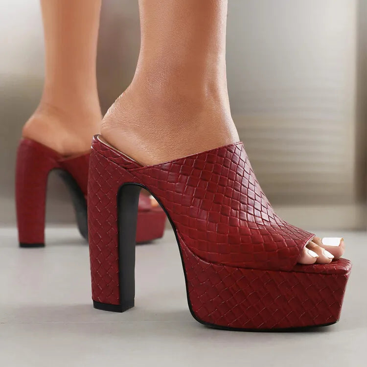 Valentira™ Platform Mule Heels