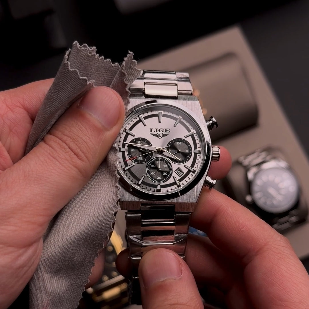 LIGE Heritage Chronograph Watch