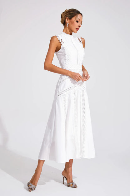 Lisette - Sleeveless Vintage Lace Dress