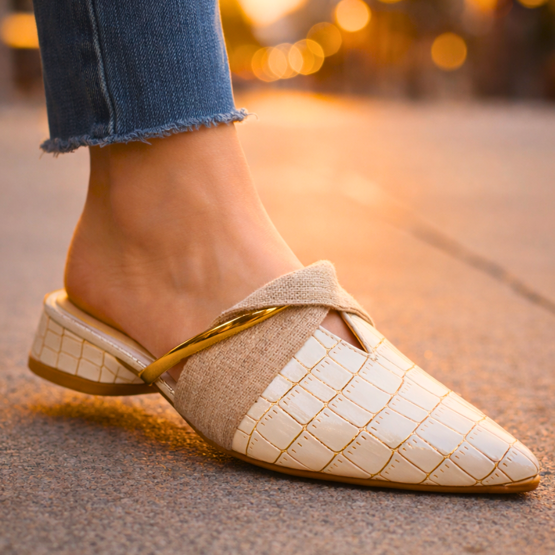 Valemont™ Croc Detail Mule Heels