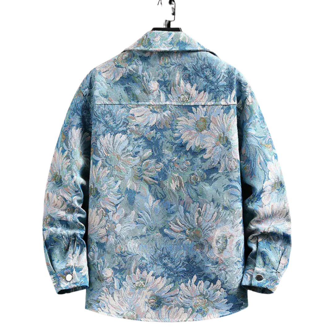 Tapestry Print Utility Jacket