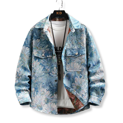 Tapestry Print Utility Jacket