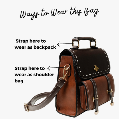 Bumblebee Vegan Leather Backpack