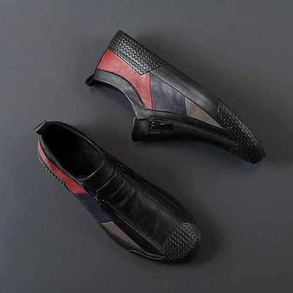 The Giverny – Artistic Floral Leather Trainers