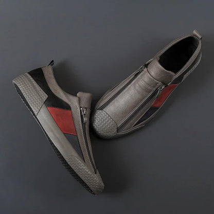 The Giverny – Artistic Floral Leather Trainers