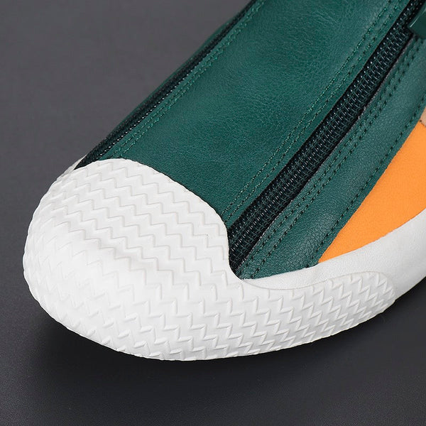 The Giverny – Artistic Floral Leather Trainers