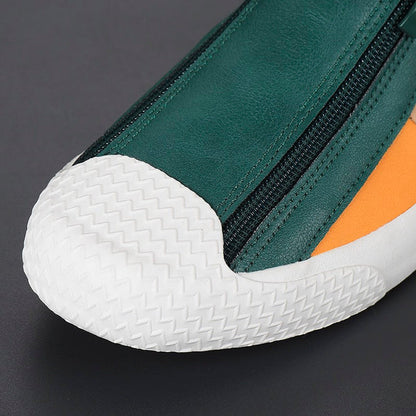 The Giverny – Artistic Floral Leather Trainers