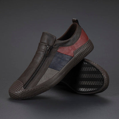 The Giverny – Artistic Floral Leather Trainers