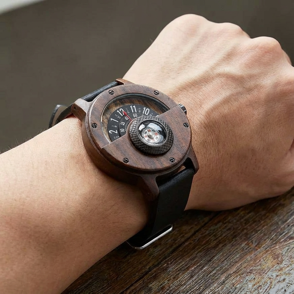 Helvani Walnut & Bamboo Watch