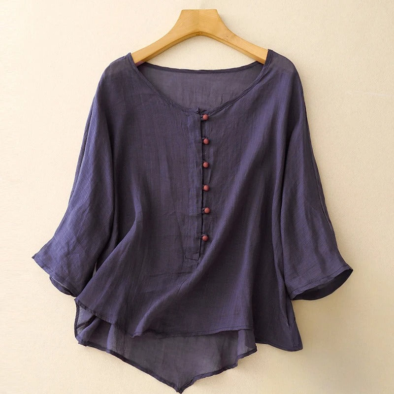 ALIRA LINEN BLOUSE