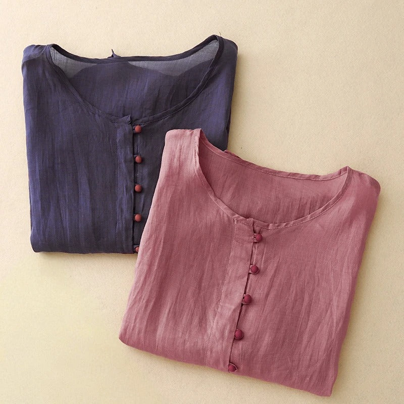 ALIRA LINEN BLOUSE