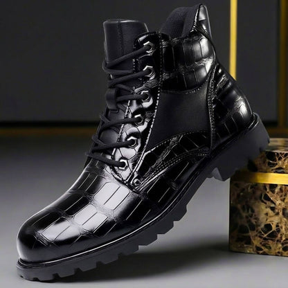The Clerkenwell™ – Embossed Leather Boots