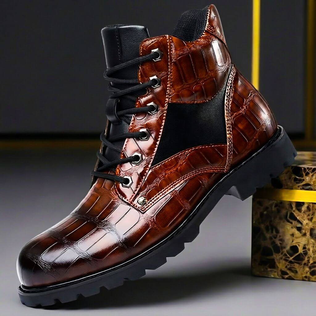 The Clerkenwell™ – Embossed Leather Boots