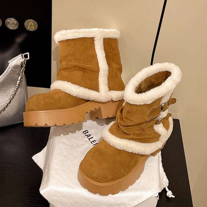 AuroraSuede™ Winter Luxe Ankle Boots