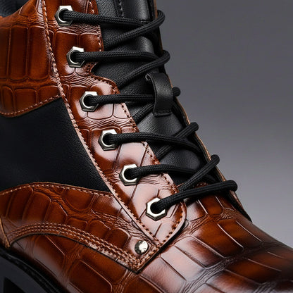 The Clerkenwell™ – Embossed Leather Boots