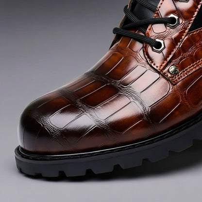 The Clerkenwell™ – Embossed Leather Boots
