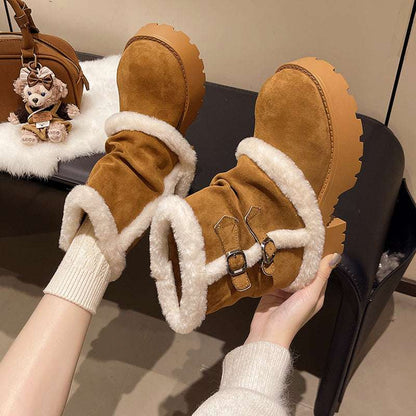 AuroraSuede™ Winter Luxe Ankle Boots