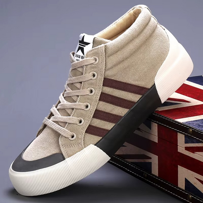 Heritage High Top Canvas Trainers