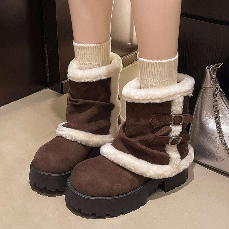 AuroraSuede™ Winter Luxe Ankle Boots