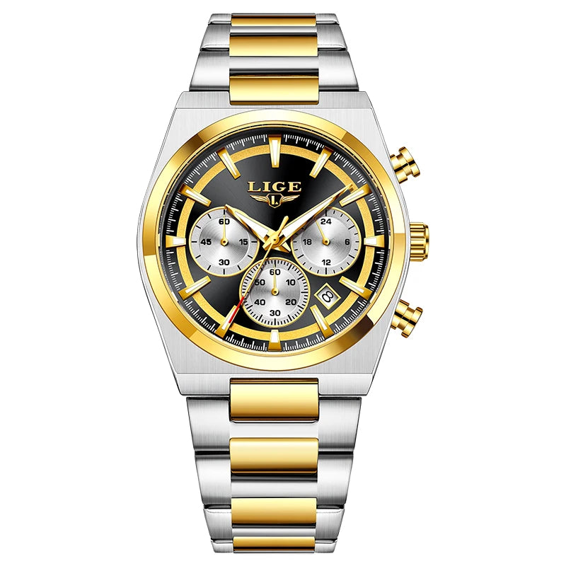 LIGE Heritage Chronograph Watch