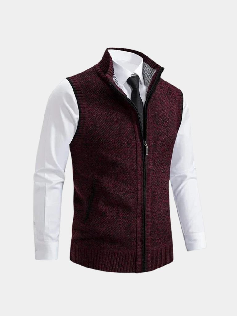 The Windsor – Heritage Full-Zip Knit Gilet