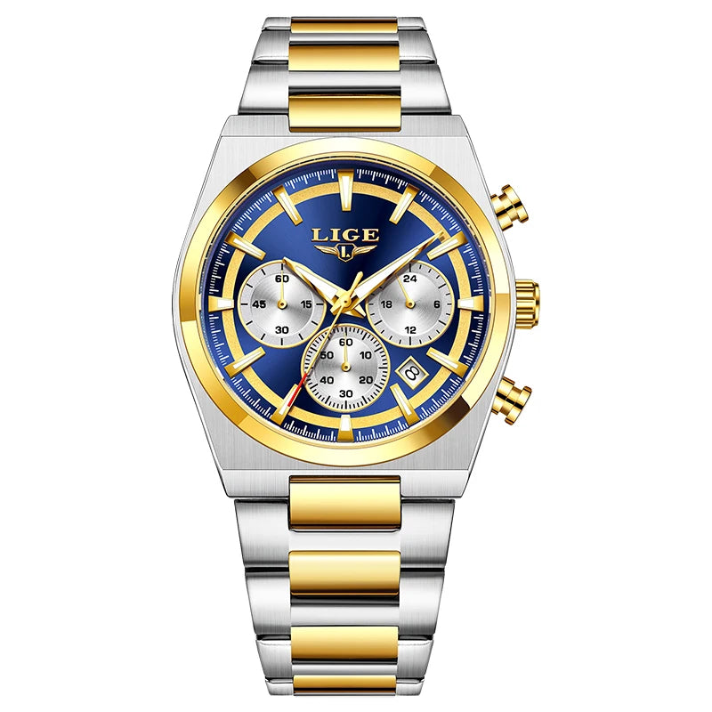 LIGE Heritage Chronograph Watch