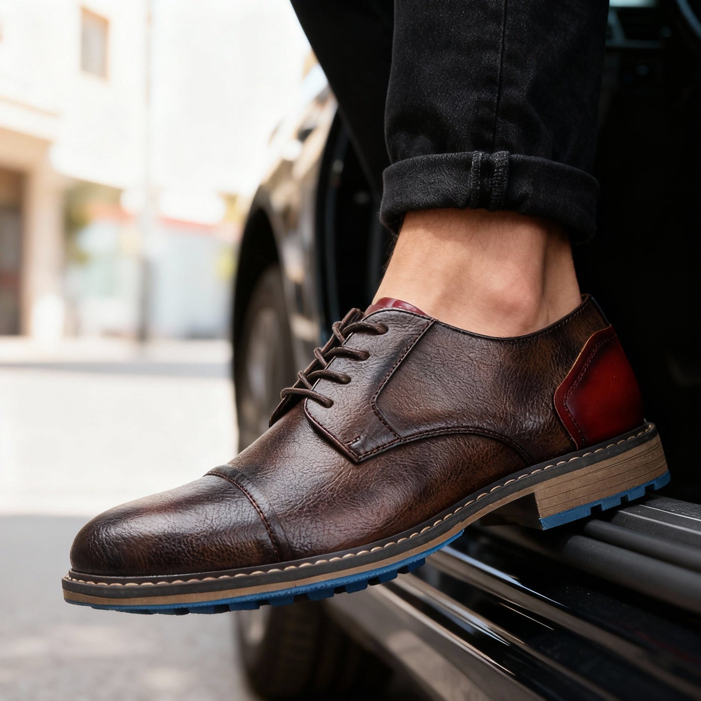 The Bloomsbury™ – Grained Leather Derbies