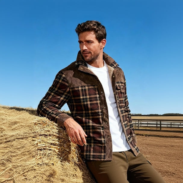 The Ashford – Borg-Lined Check Shacket