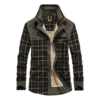 The Ashford – Borg-Lined Check Shacket
