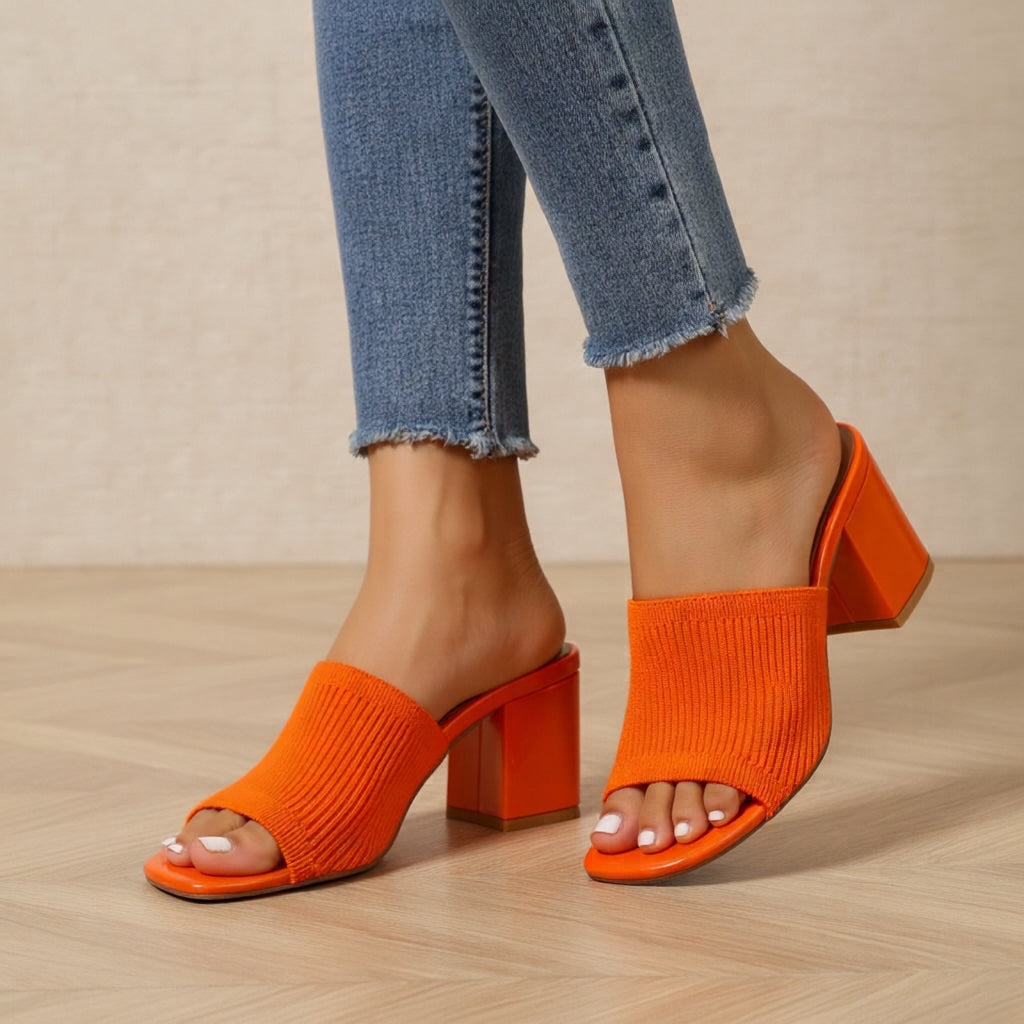 Aurelia™ Knit Block Heel Sandals