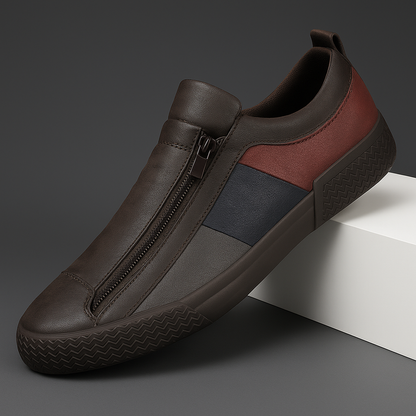 The Giverny – Artistic Floral Leather Trainers