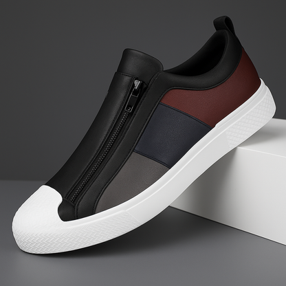 The Giverny – Artistic Floral Leather Trainers