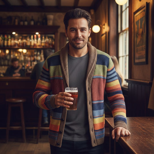 Heritage Stripe Shawl Cardigan