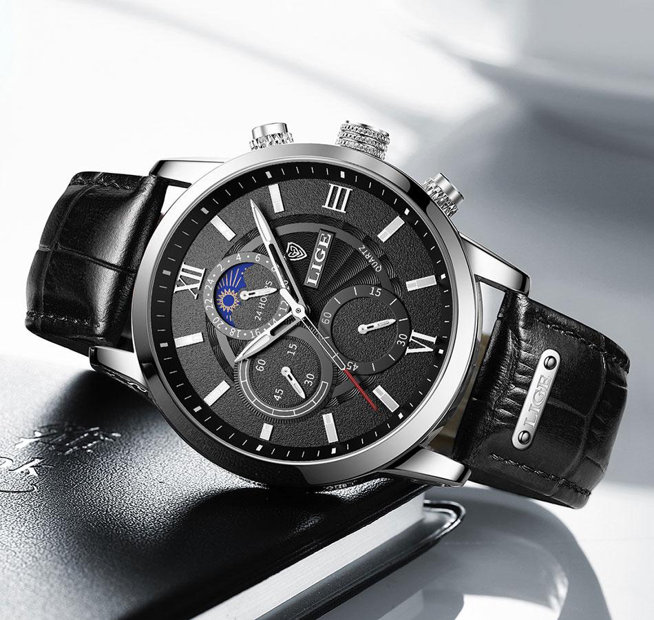 Lige Classic Moonphase Chronograph