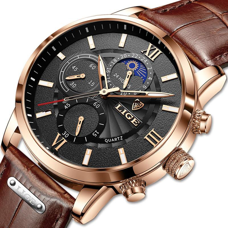 Lige Classic Moonphase Chronograph