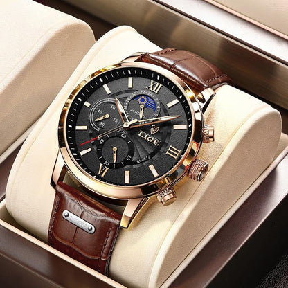 Lige Classic Moonphase Chronograph