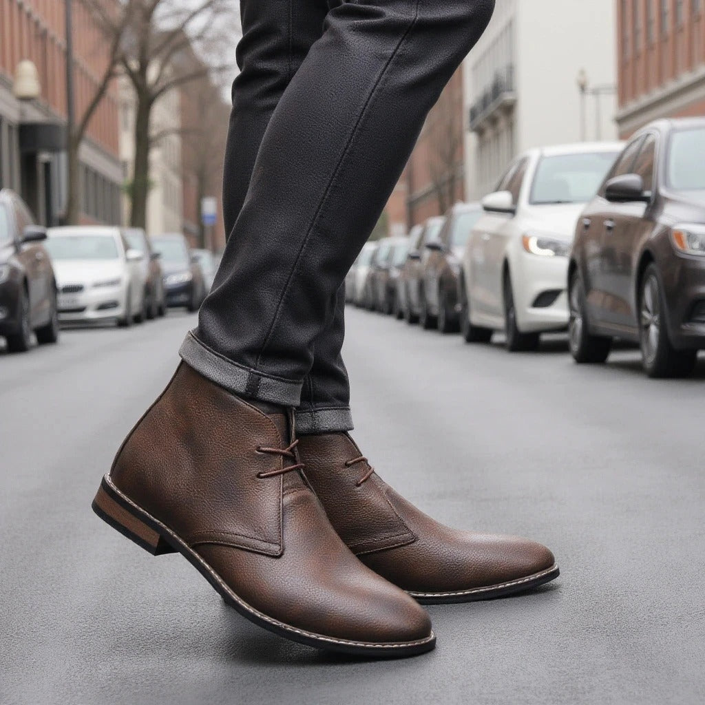 The Marlow™ – Heritage Leather Chukkas