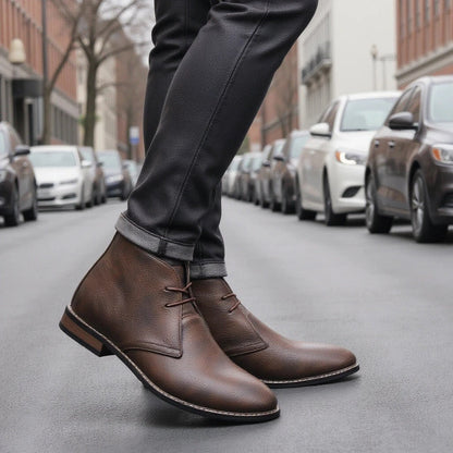 The Marlow™ – Heritage Leather Chukkas