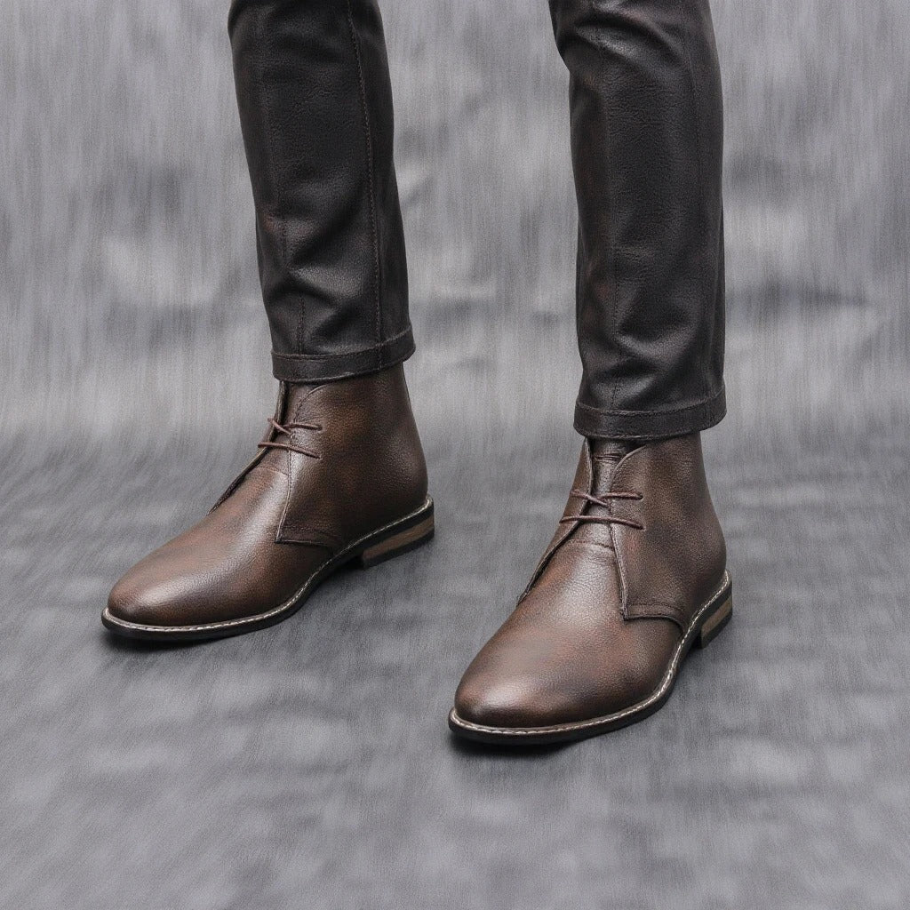 The Marlow™ – Heritage Leather Chukkas