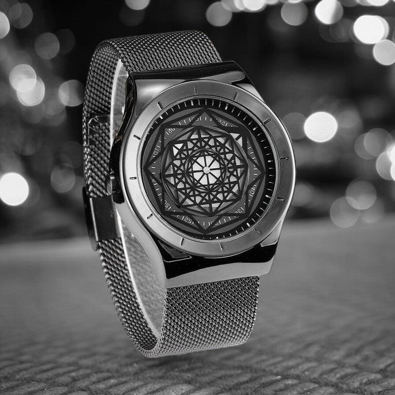 Noir Geometric Timepiece
