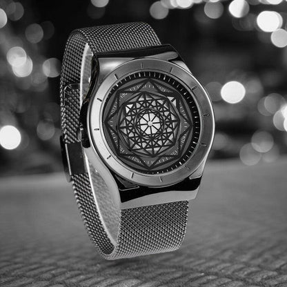 Noir Geometric Timepiece