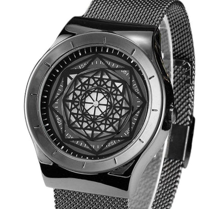 Noir Geometric Timepiece