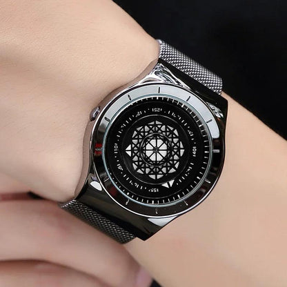 Noir Geometric Timepiece