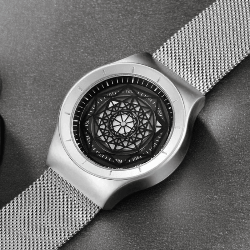 Noir Geometric Timepiece