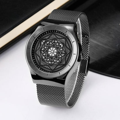 Noir Geometric Timepiece