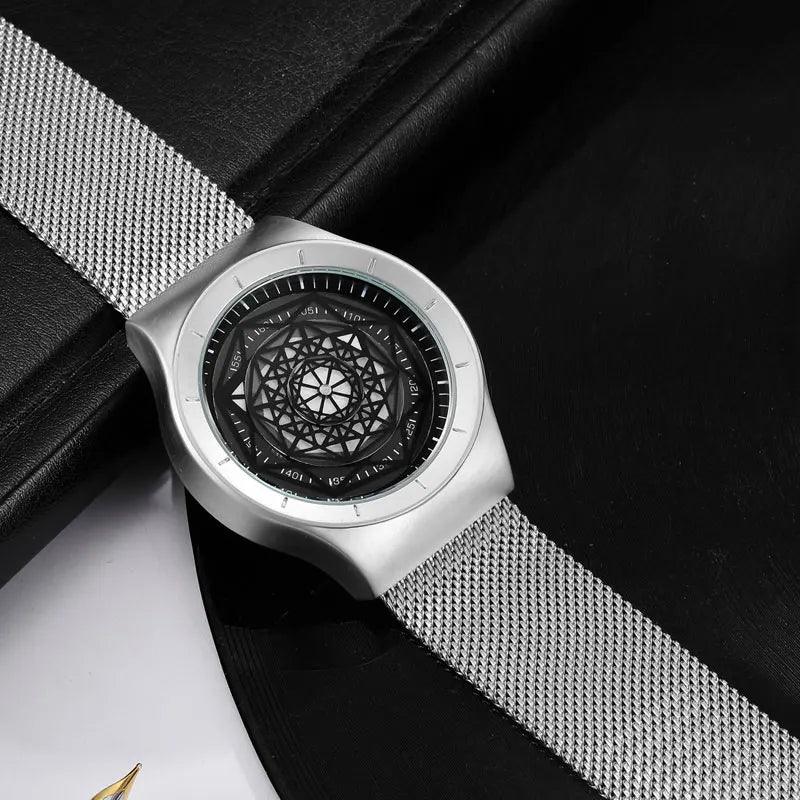 Noir Geometric Timepiece