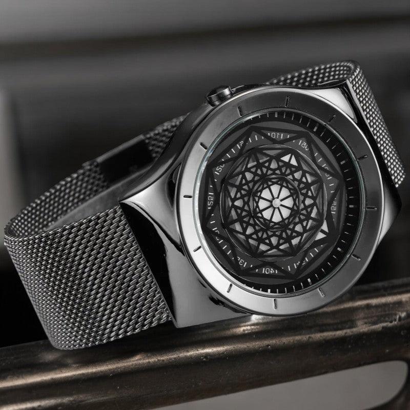 Noir Geometric Timepiece